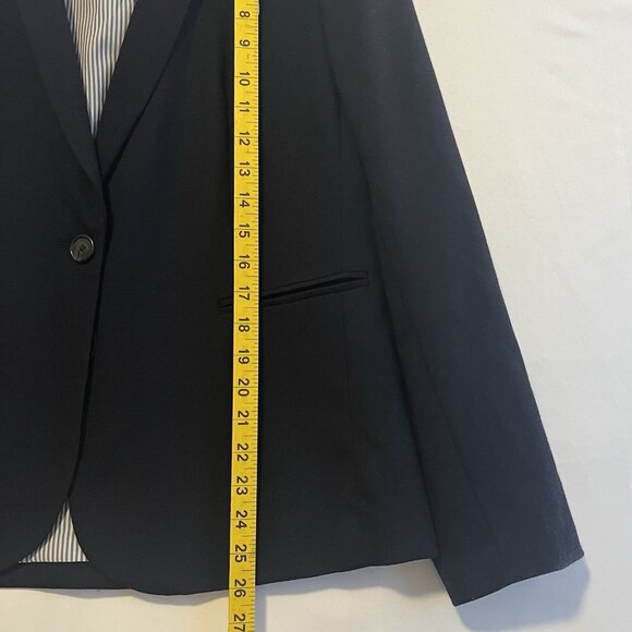 J.Crew Women Wool Blazer Blue Size 10 Winter Preppy Academia Professional - Picture 5 of 13